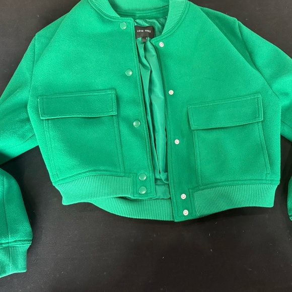 Love Tree Vibrant Green Outerwear - Picture 1 of 2